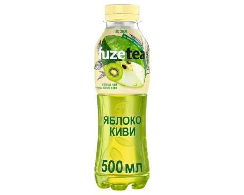 FuzeTea зелёный чай Яблоко Киви без сахара 500 мл ПЭТ