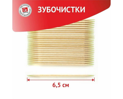 Зубочистки GRIFON деревянные с ментолом по 250 шт.