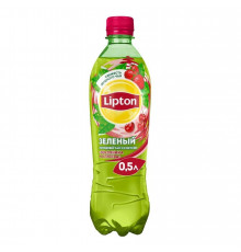 Холодный зеленый чай Липтон Lipton Земляника и Клюква 500 мл в ПЭТ-бутылке