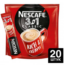 Кофе растворимый Nescafe 3в1 Classic Классический стик 14.5 г