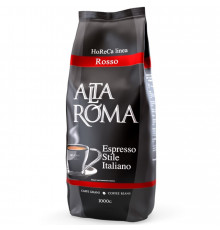 Натуральный жареный кофе в зернах AltaRoma HoReCa linea Rosso Espresso Stile Italiano в пакете 1 кг