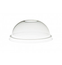 Пластиковая прозрачная крышка купол d=95 мм с отверстием