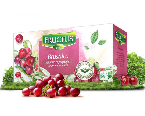 Чай пакетированный Fructus гибискус с клюквой 20 пак. × 2 г