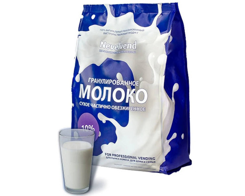 Молоко сухое NEVELVEND быстрорастворимое в гранулах жирностью 10% в пакете 1 кг