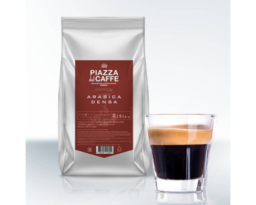 Кофе в зернах PIAZZA del CAFFE Arabica Densa 0.5 кг в пакете с клапаном