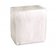 Одноразовые однослойные Белые бумажные салфетки 24×24 см с тиснением, 65 листов