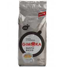 Натуральный жареный зерновой кофе Gimoka Gusto Ricco в эконом-пакете 1 кг