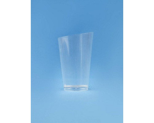 Прозрачный PS стакан конический малый скошенный 75 мл диаметром 50 мм