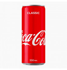 Сильногазированный напиток Coca-Cola Original (Польша) в металлической банке 0.33 л упаковкой 24 шт.
