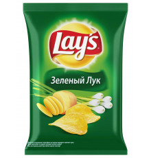 Картофельные чипсы Lays Молодой Зеленый лук 40 грамм