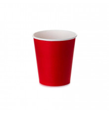 Бумажный стакан для горячих напитков Красный 100 мл d=62 мм