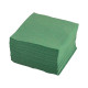 Одноразовые 1-слойные бумажные салфетки Complement Зеленые 24×24 см с тиснением 400 шт.