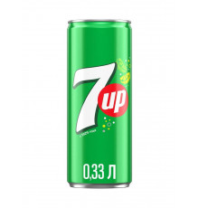 Напиток прохладительный безалкогольный сильногазированный 7-UP в жестяной банке 0,5 л