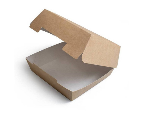 Коробка картонная для бургера Kraft 120×120×70 мм