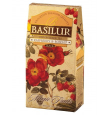 Чай чёрный Базилур листовой ароматизированный Малина & Шиповник 100 грамм