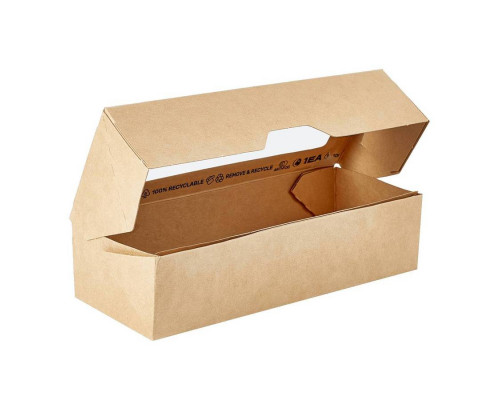 Картонный контейнер OneBox 500 мл 170×65×40 мм Kraft