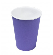 Бумажный стакан Ecopak Фиолетовый d=90 350 мл