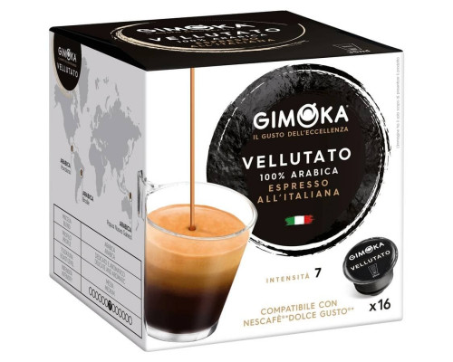 Кофе капсулы Dolce Gusto Gimoka VELLUTATO Espresso ×16