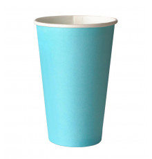 Бумажный стакан Papperskopp Бирюзовый для горячих напитков 400 мл синий диаметр 90