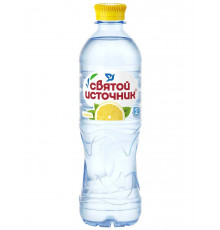 Негазированная питьевая вода Святой Источник с ароматом Лимона 500 мл в ПЭТ-бутылке