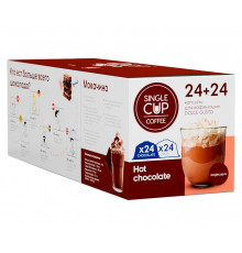 Капсулы Single Cup для Dolce Gusto HOT CHOCOLATE 24+24 шт.