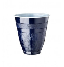 Пластиковый вендинговый стаканчик FLO 165 мл SC DECO BLU синий d=70.3 мм