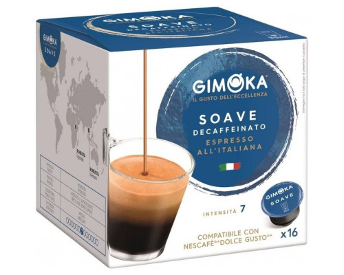Кофе капсулы Dolce Gusto Gimoka Decaffeinato ×16