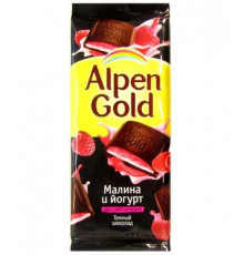 Шоколад Альпен Голд Темный Малина и Йогурт Alpen Gold 90 г