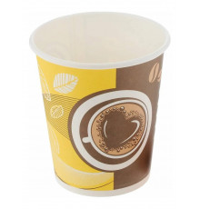Бумажный однослойный стакан Huhtamaki SP9S Кофе с собой 200 / 260 мл для горячих напитков