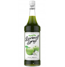 Сироп Barinoff Зелёное Яблоко в стеклянной бутылке 1 литр