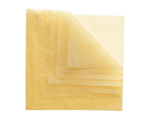 Одноразовые 1-слойные бумажные салфетки с тиснением TaMbien Шампань 24×24 см 400 шт.