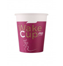 Бумажный стакан для горячих напитков Wake Me Cup 250 м диаметром 8 см по 75 шт. в тубе