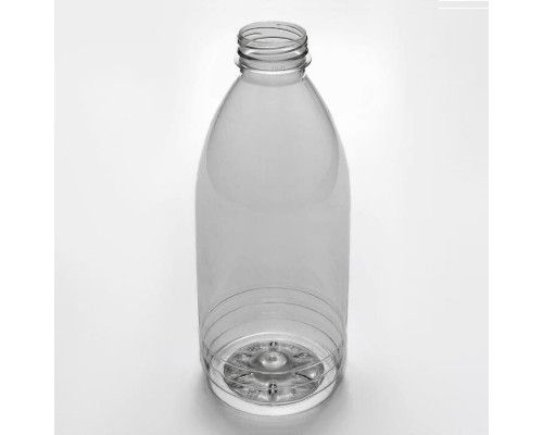 Бутылка ПЭТ прозрачная 1 л с крышкой d=38 мм