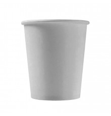 Белый бумажный стакан для кофе и горячих напитков 250 мл диаметр 80 мм