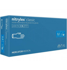 Перчатки Mercator Medical Nitrylex classic смотровые неопудренные нитрил р. M