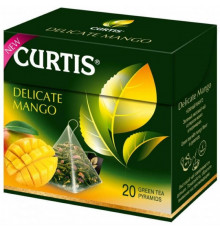 Чай зеленый Curtis Delicate Mango 20 пирамидок × 1,8 г