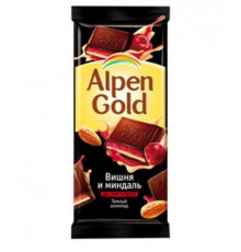 Шоколад Альпен Голд Вишня и миндаль Alpen Gold 90 г