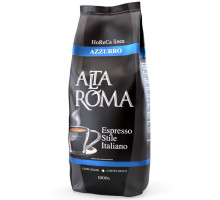 Натуральный жареный кофе в зернах AltaRoma Azzurro в экономичном пакете 1 кг