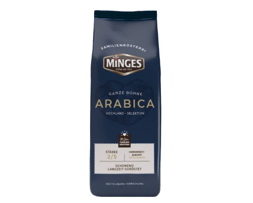 Кофе в зернах Minges Arabica пакет 0,25 кг