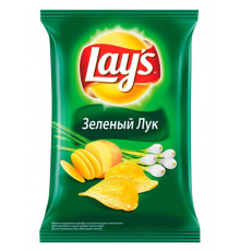 Картофельные чипсы LAYS Молодой Зеленый лук