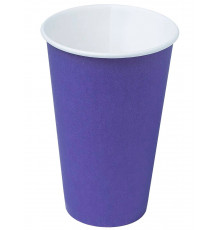 Бумажный стакан Ecopak Фиолетовый d=90 450 мл