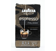Кофе молотый натуральный жареный Lavazza Espresso Italiano Classico 250 г вакуумированный брикет