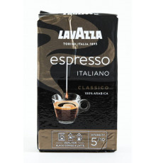Кофе молотый натуральный жареный Lavazza Espresso Italiano Classico 250 г вакуумированный брикет