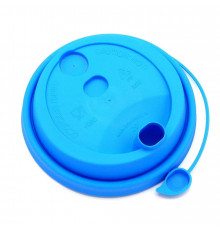 Пластиковая крышка FLIP-TOP Голубая Матовая диаметр 80 мм