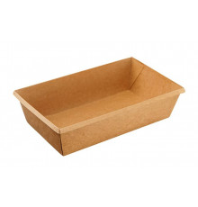 Картонный контейнер-салатник OneClick 800 мл Kraft