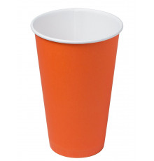 Бумажный стакан Ecopak Оранжевый d=90 450 мл