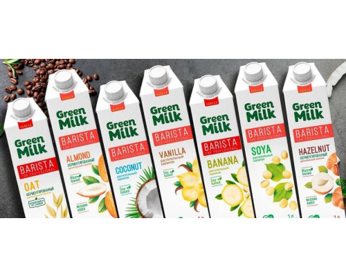 Напиток Green Milk Barista for Professional SOYA соевый 1 л тетрапак с крышкой
