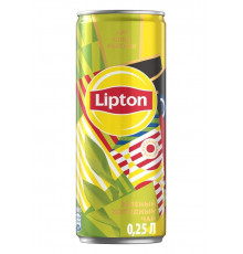 Холодный Зеленый чай Липтон Lipton Green Tea 250 мл в жестяной банке