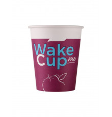 Вендинговый бумажный стакан для горячих напитков Wake Me Cup 165 мл диаметром 70 мм