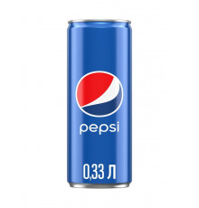 Безалкогольный газированный напиток Пепси Pepsi 330 мл в жестяной банке